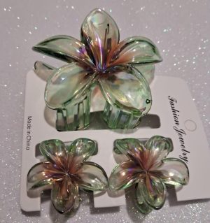 Presilha Transparente-Punho De Flor