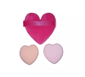 Kit esponja 3 corações