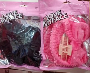 Kit tiara skincare + presilha