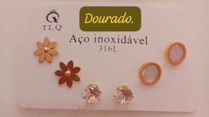 Trio Brincos mini kit (Aço Inoxidável)